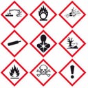 Gefahrensymbole der Chemie