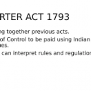 Charter Act of 1793
